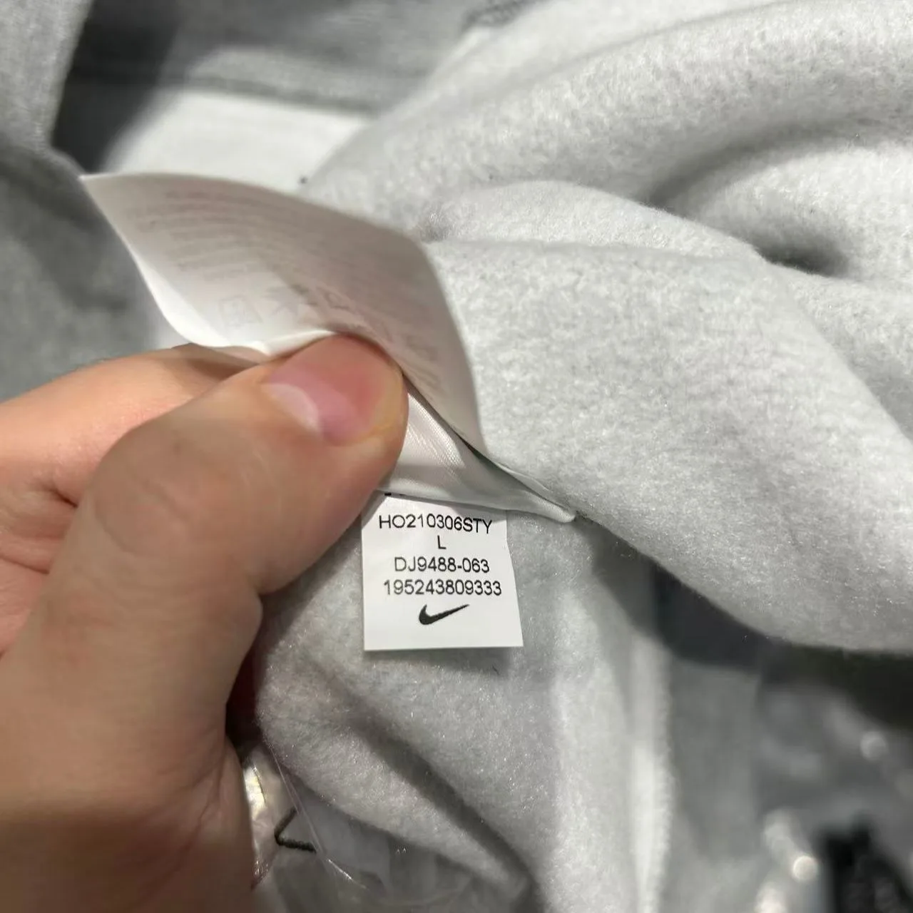 Nike x Stussy Grey Hoodie “Heather Grey” — photo 4 of 7