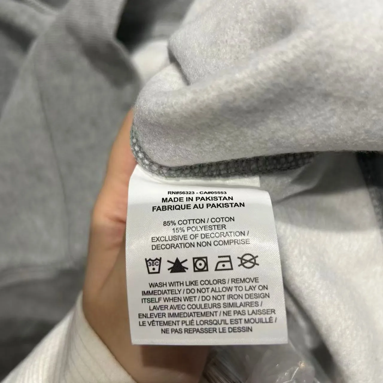 Nike x Stussy Grey Hoodie “Heather Grey” — photo 5 of 7