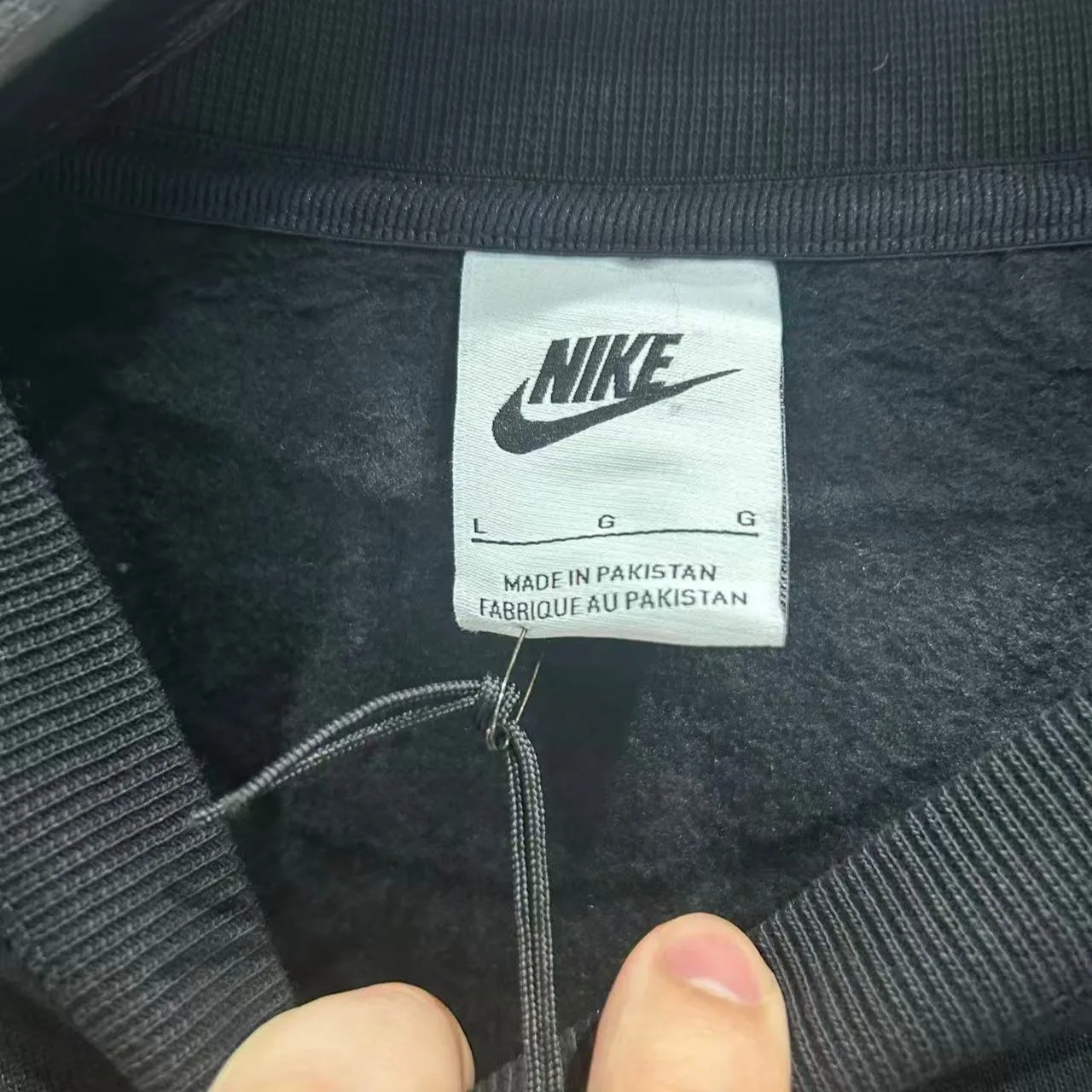 Nike x Stussy Wash Crew Fleece “Black” — photo 3 of 5