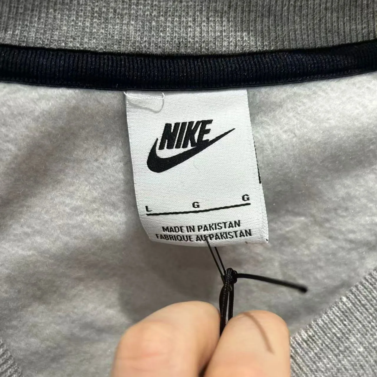 Nike x Stussy Wash Crew Fleece “Heather Grey” — photo 3 of 8