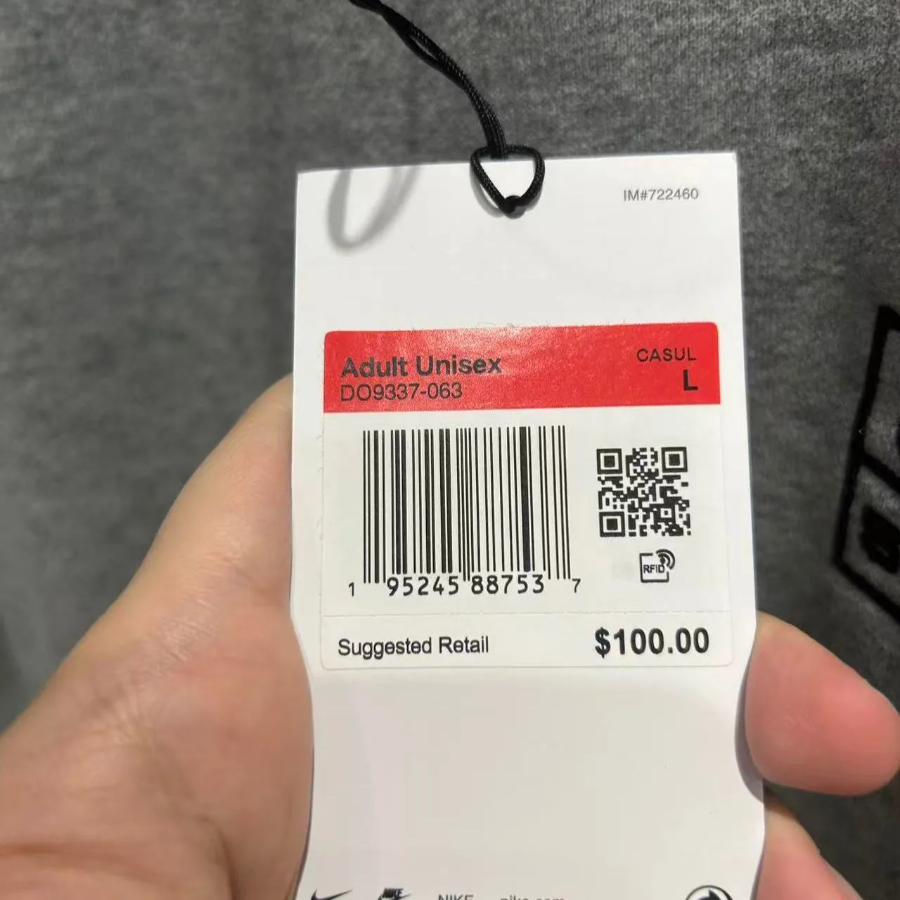 Nike x Stussy Wash Crew Fleece “Heather Grey” — photo 8 of 8