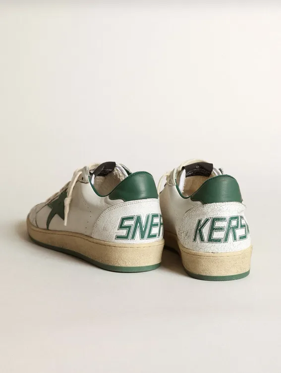 Golden Goose Ball Star “White Green” — photo 2 of 4