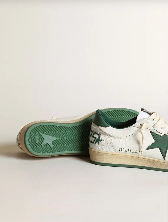 Golden Goose Ball Star “White Green” — photo 3 of 4