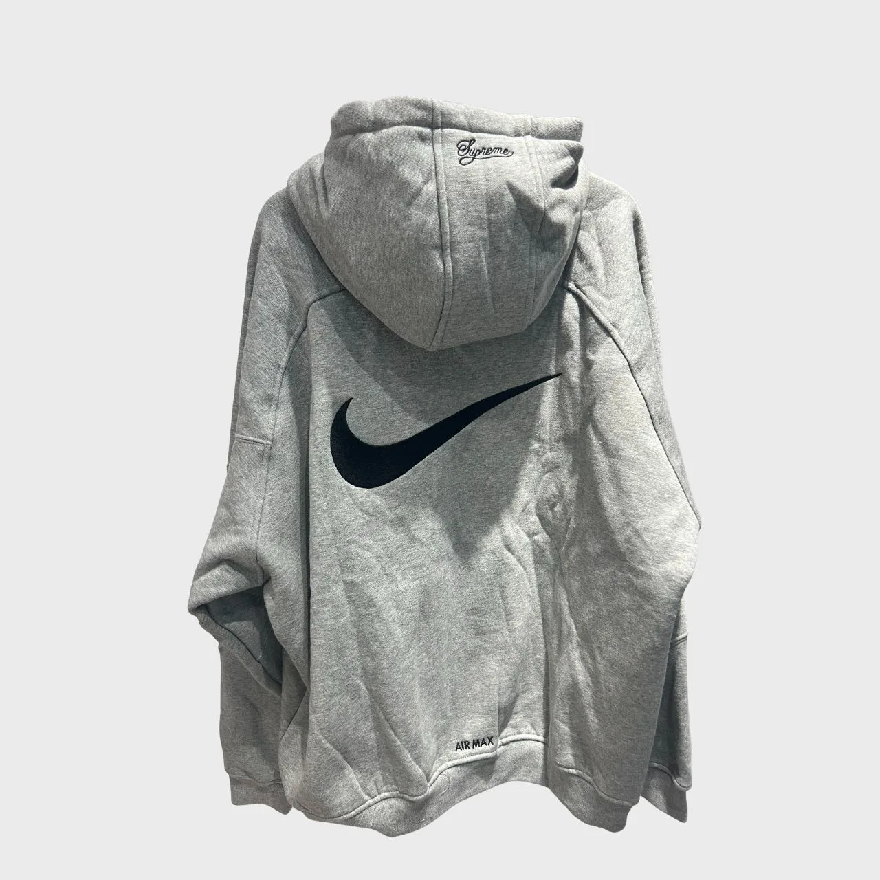 Supreme Nike Zip Up Hooded Sweatshirt “Heather Grey” — photo 9 of 9