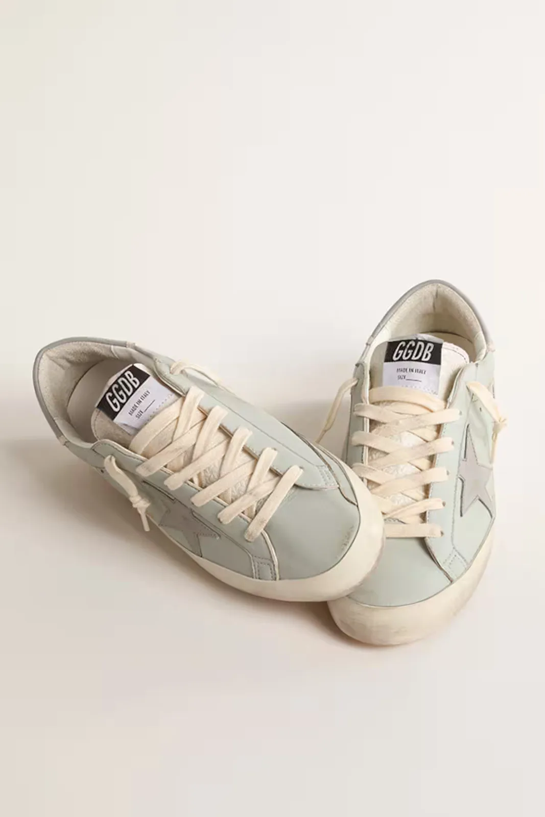 Golden Goose Baby-blue Nappa Super-star “Grey Blue” — photo 1 of 4