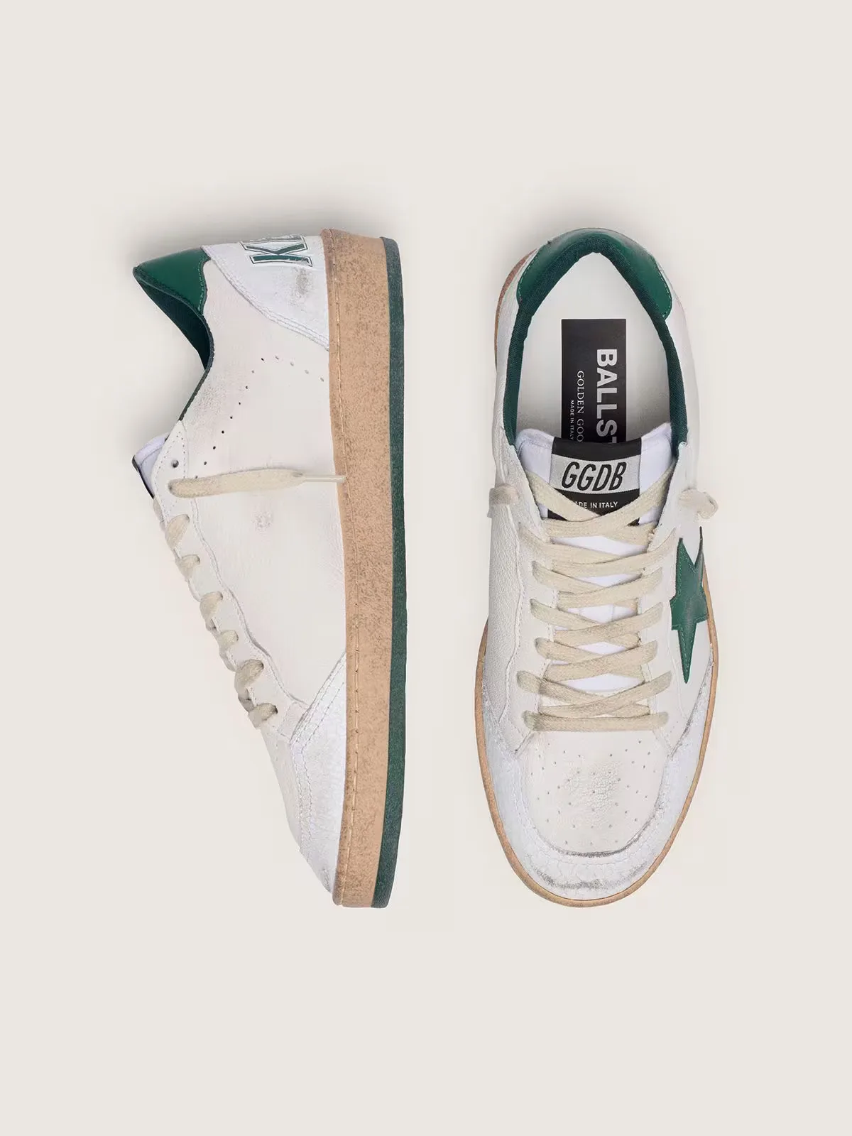 Golden Goose Ball Star “White Green” — photo 1 of 4