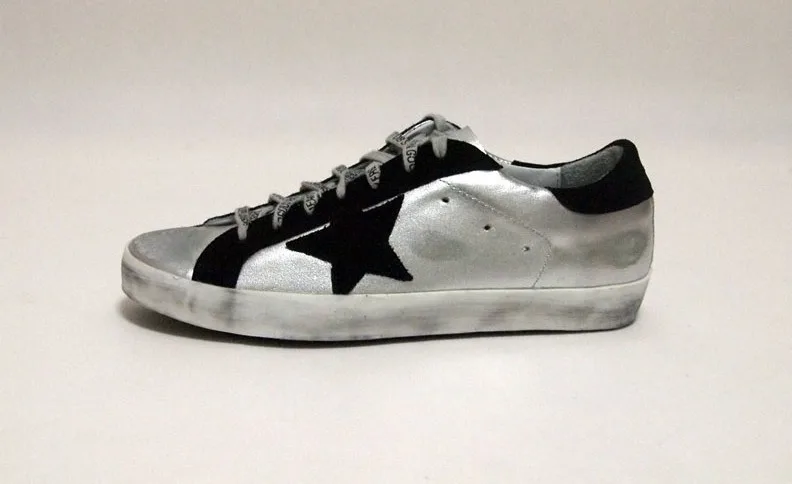 Golden Goose Godlen Goose Superstar-silver Black手工鞋 高级定制 情侣款 “Black Silver” — photo 2 of 9