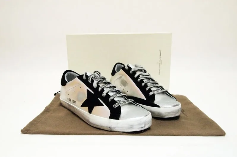 Golden Goose Godlen Goose Superstar-silver Black手工鞋 高级定制 情侣款 “Black Silver” — photo 3 of 9