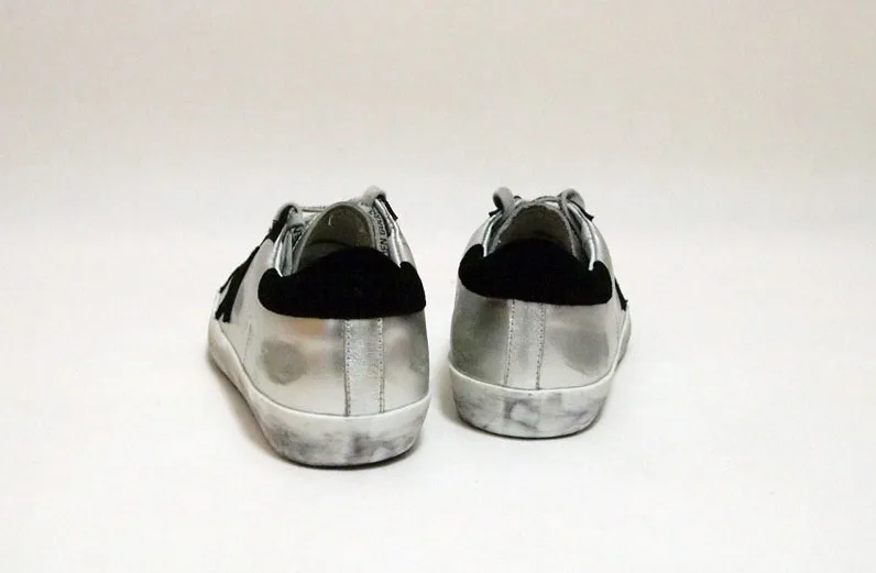 Golden Goose Godlen Goose Superstar-silver Black手工鞋 高级定制 情侣款 “Black Silver” — photo 7 of 9