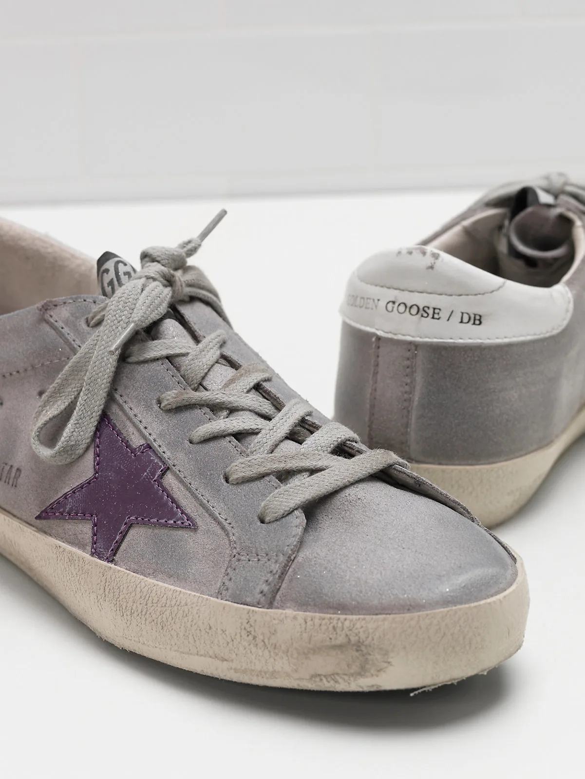 Golden Goose Superstar Sneakers G30ws590.b11 Calf Leather Sue — photo 1 of 4