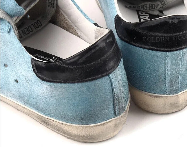 Golden Goose Golden Goose Superstar Ggdb 明星同款天蓝色反绒皮休闲运动低帮男女鞋 “Gold” — photo 5 of 12