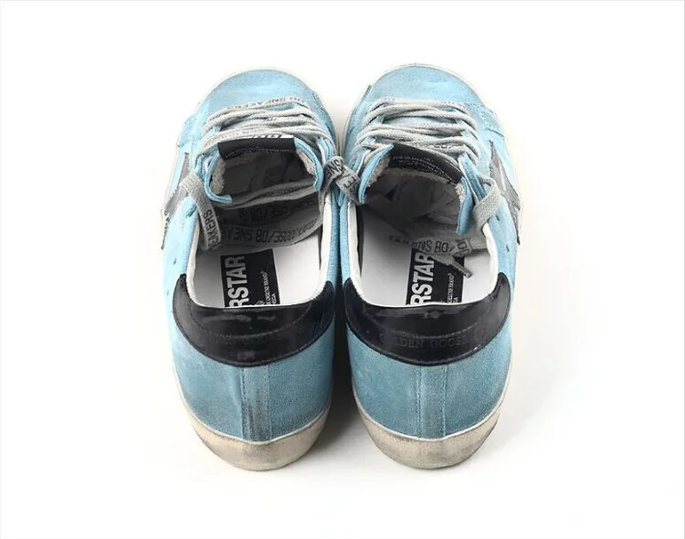 Golden Goose Golden Goose Superstar Ggdb 明星同款天蓝色反绒皮休闲运动低帮男女鞋 “Gold” — photo 6 of 12