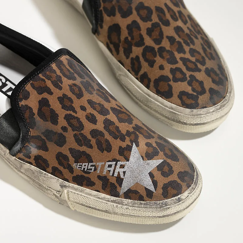 Golden Goose Leather Seastar Sneakers “White Leopard” — photo 1 of 4
