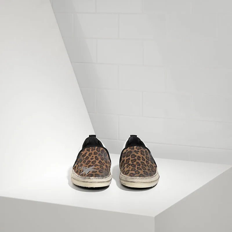 Golden Goose Leather Seastar Sneakers “White Leopard” — photo 3 of 4