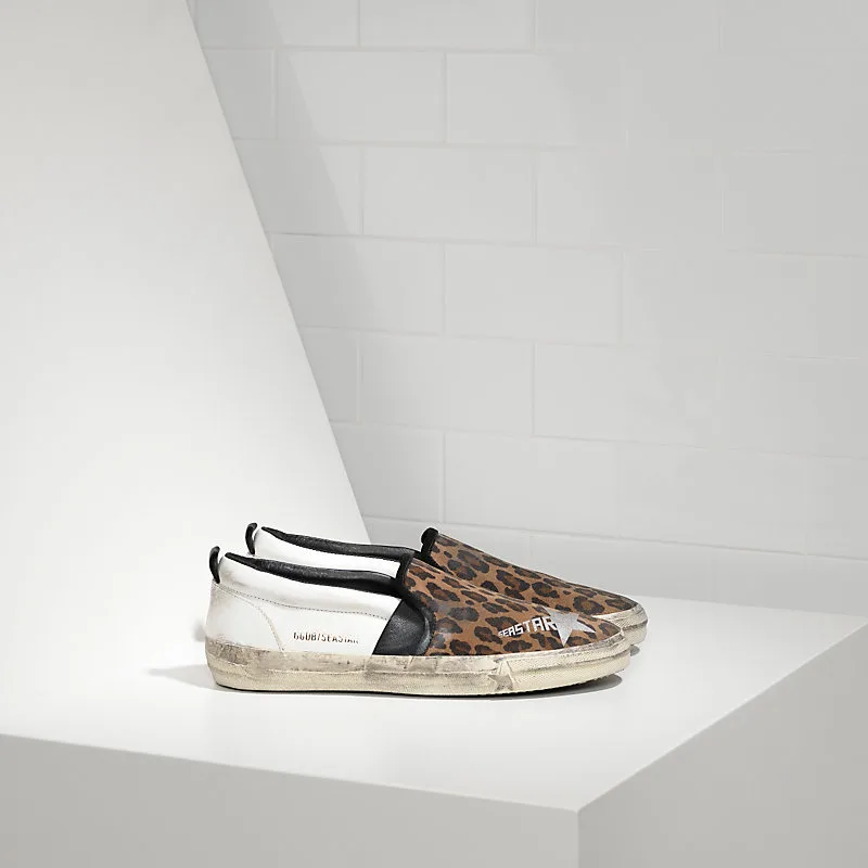 Golden Goose Leather Seastar Sneakers “White Leopard” — photo 4 of 4
