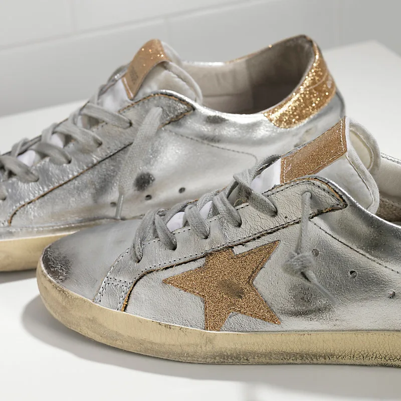 Golden Goose Super Star Sneakers “Silver Gold” — photo 1 of 4