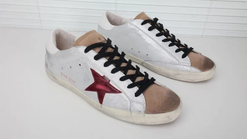 Golden Goose Golden Goose Silverpurple 韩国热卖 纯手工高级定制 情侣款休闲鞋 34 “Silver Gold” — photo 3 of 12