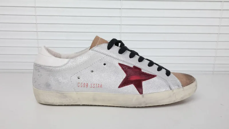 Golden Goose Golden Goose Silverpurple 韩国热卖 纯手工高级定制 情侣款休闲鞋 34 “Silver Gold” — photo 9 of 12