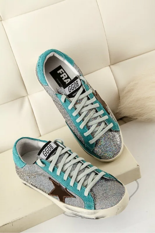 Golden Goose Godlen Goose Superstar-blue Bling Bling手工鞋 高级定制 “Blue” — photo 3 of 10