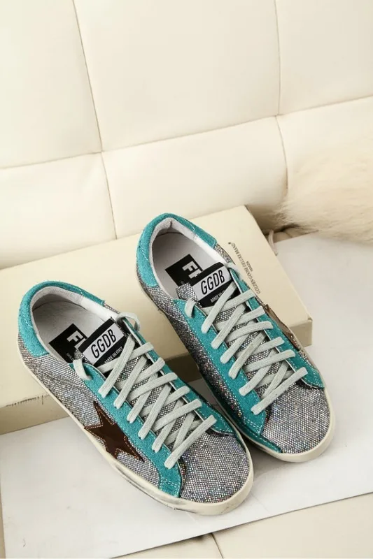 Golden Goose Godlen Goose Superstar-blue Bling Bling手工鞋 高级定制 “Blue” — photo 4 of 10