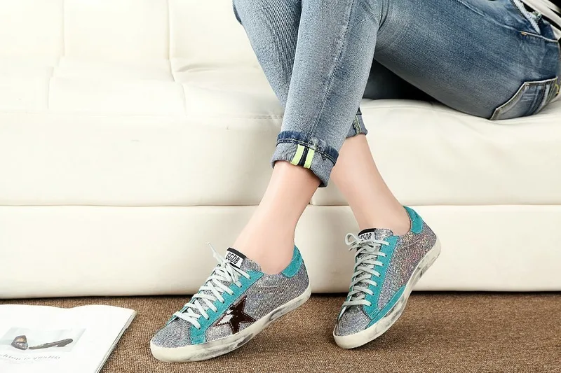 Golden Goose Godlen Goose Superstar-blue Bling Bling手工鞋 高级定制 “Blue” — photo 5 of 10