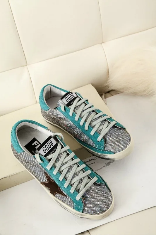 Golden Goose Godlen Goose Superstar-blue Bling Bling手工鞋 高级定制 “Blue” — photo 6 of 10