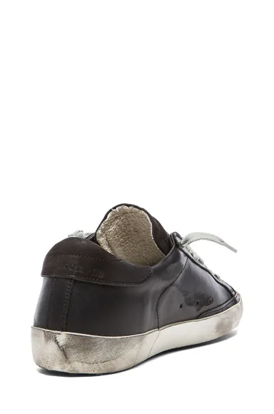 Golden Goose Golden Goose Superstar Ggdb 意大利名品舒适纯色真皮星星同款低帮男女潮 “Black Gold” — photo 1 of 5