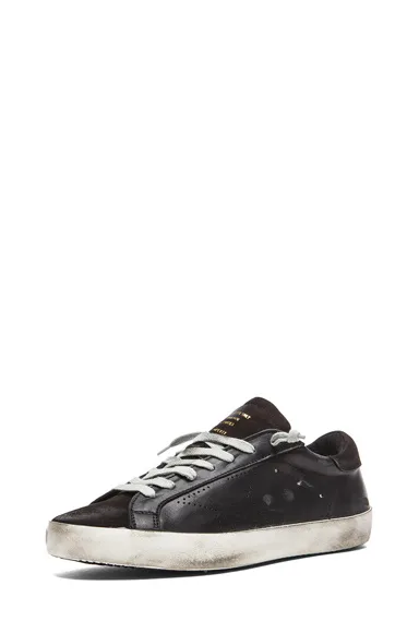 Golden Goose Golden Goose Superstar Ggdb 意大利名品舒适纯色真皮星星同款低帮男女潮 “Black Gold” — photo 2 of 5
