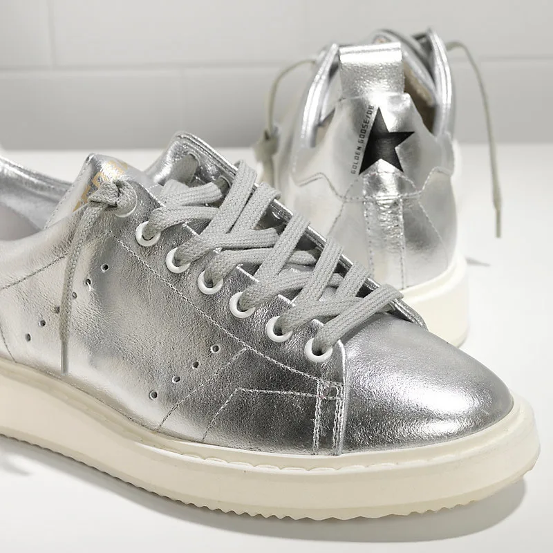 Golden Goose Sneakers Starter “White Silver” — photo 1 of 4