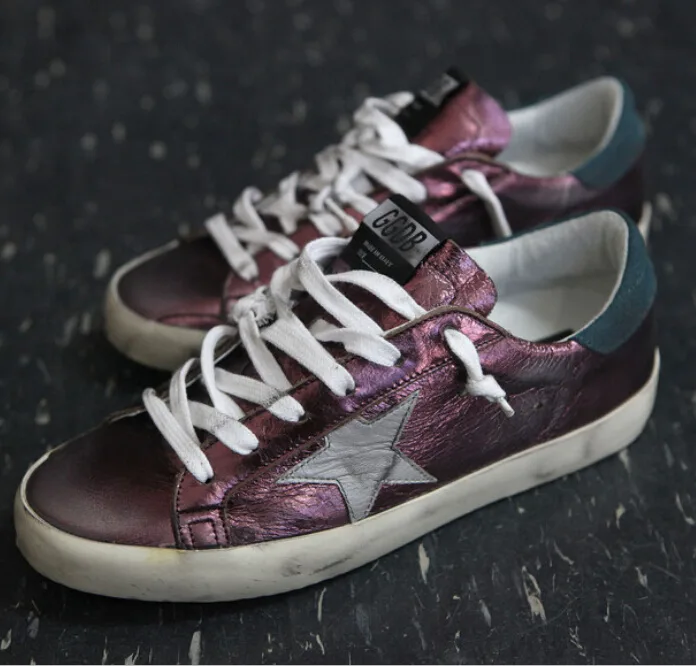 Golden Goose Golden Goose Superstar Ggdb 意大利名品新款男女休闲低帮板鞋 Purp “Gold Blue” — photo 9 of 10