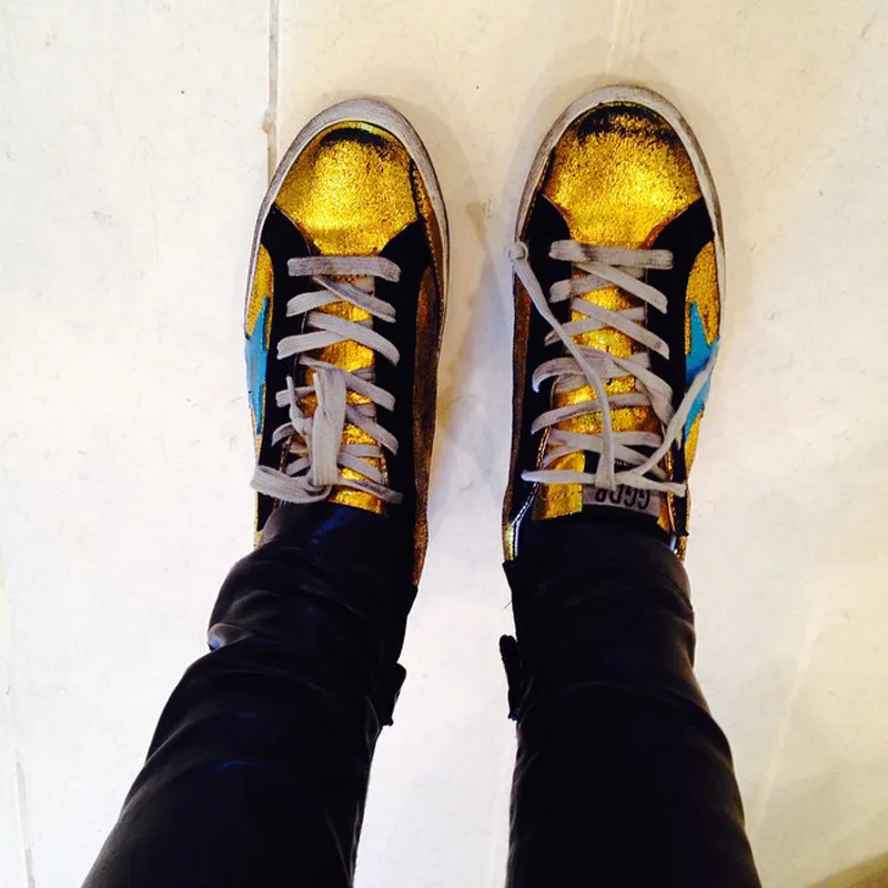 Golden Goose Golden Goose Golden Surf 韩国热卖 纯手工高级定制 情侣款休闲鞋 34- “Gold” — photo 6 of 9