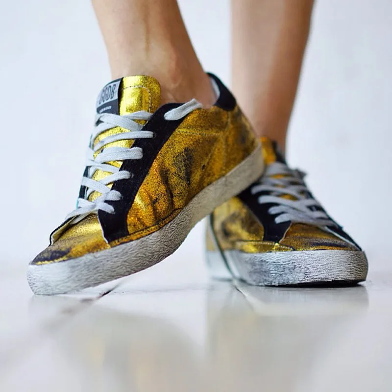 Golden Goose Golden Goose Golden Surf 韩国热卖 纯手工高级定制 情侣款休闲鞋 34- “Gold” — photo 8 of 9