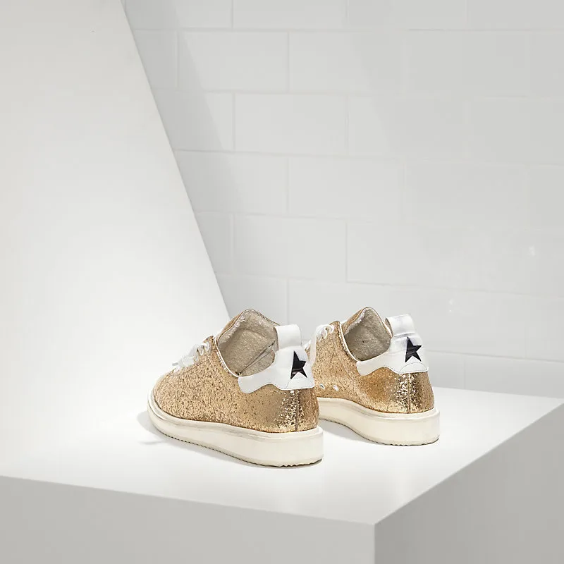 Golden Goose Starter Sneakers Leather Glitter Coated Gold GLI “White Gold” — photo 2 of 4