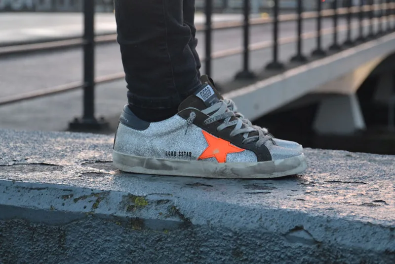Golden Goose Golden Goose Silver Orange 韩国热卖爆款 明星最爱穿 纯手工 高级定制 “Silver Gold” — photo 1 of 12