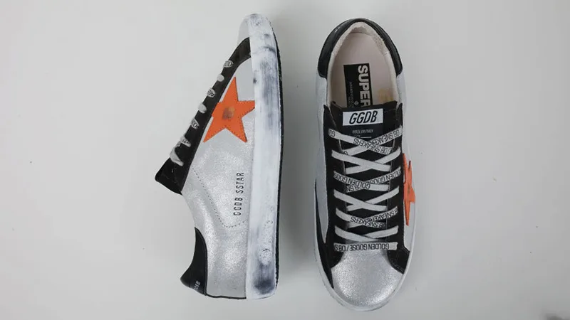 Golden Goose Golden Goose Silver Orange 韩国热卖爆款 明星最爱穿 纯手工 高级定制 “Silver Gold” — photo 7 of 12