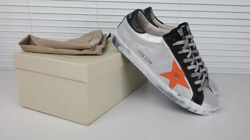 Golden Goose Golden Goose Silver Orange 韩国热卖爆款 明星最爱穿 纯手工 高级定制 “Silver Gold” — photo 11 of 12