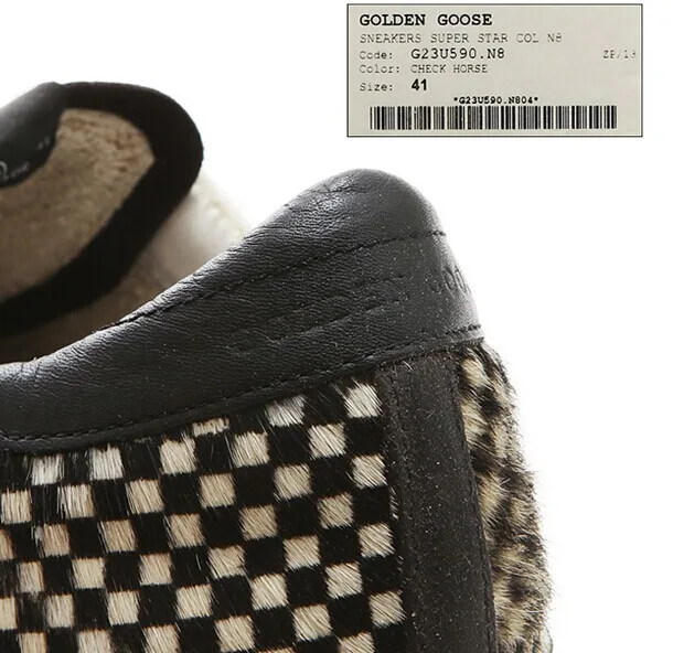 Golden Goose Godlen Goose Superstar-check Horse 手工鞋 高级定制 情侣款 — photo 1 of 9