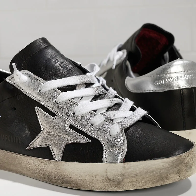 Golden Goose Archive Super Star Sneakers “Black Silver” — photo 1 of 4