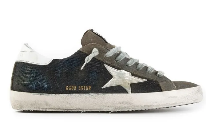 Golden Goose Golden Goose Superstar - Brown Navy Jeans 韩国热卖爆款 “Gold Navy” — photo 1 of 7