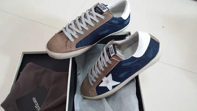 Golden Goose Golden Goose Superstar - Brown Navy Jeans 韩国热卖爆款 “Gold Navy” — photo 6 of 7