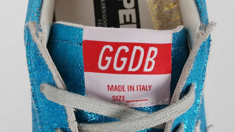 Golden Goose Golden Goose Blue Glitter 韩国热卖 纯手工高级定制 情侣款休闲鞋 34 “Gold Blue” — photo 1 of 17