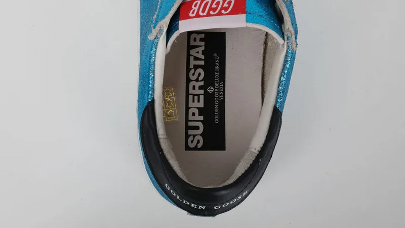 Golden Goose Golden Goose Blue Glitter 韩国热卖 纯手工高级定制 情侣款休闲鞋 34 “Gold Blue” — photo 2 of 17