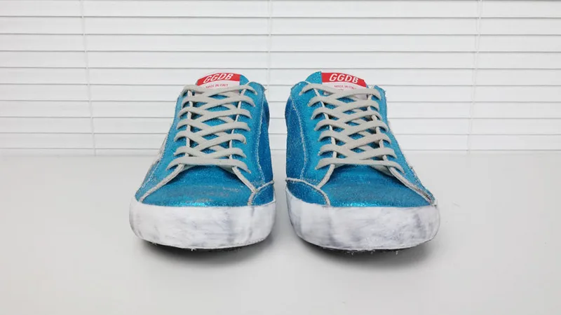 Golden Goose Golden Goose Blue Glitter 韩国热卖 纯手工高级定制 情侣款休闲鞋 34 “Gold Blue” — photo 6 of 17