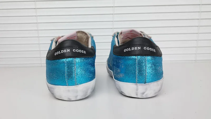 Golden Goose Golden Goose Blue Glitter 韩国热卖 纯手工高级定制 情侣款休闲鞋 34 “Gold Blue” — photo 13 of 17