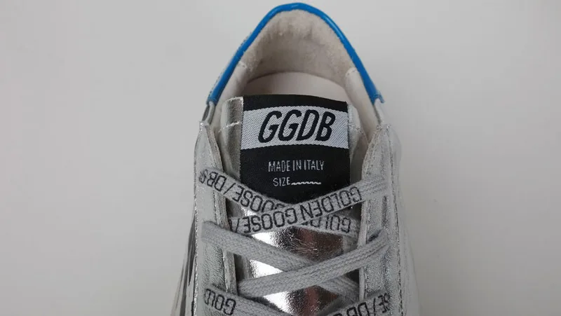 Golden Goose Golden Goose Silver Flag 韩国热卖 纯手工高级定制 情侣款休闲鞋 34- “Silver Gold” — photo 3 of 11
