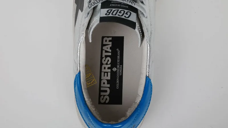 Golden Goose Golden Goose Silver Flag 韩国热卖 纯手工高级定制 情侣款休闲鞋 34- “Silver Gold” — photo 4 of 11