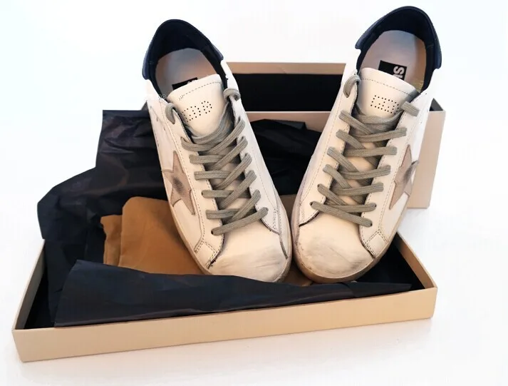 Golden Goose Godlen Goose Superstar - White Navy 手工鞋 高级定制 情侣款 “White Navy” — photo 1 of 14