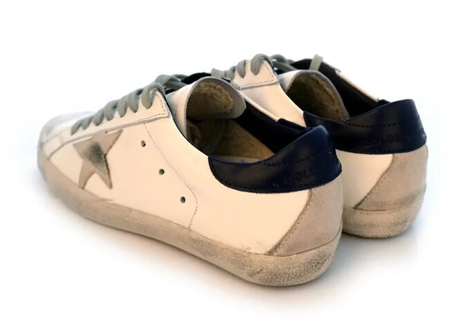 Golden Goose Godlen Goose Superstar - White Navy 手工鞋 高级定制 情侣款 “White Navy” — photo 10 of 14