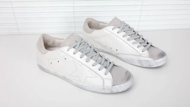Golden Goose Golden Goose All White Cream 韩国热卖 纯手工高级定制 情侣款休闲鞋 “White Gold” — photo 4 of 16