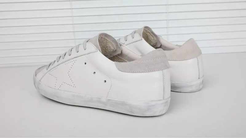 Golden Goose Golden Goose All White Cream 韩国热卖 纯手工高级定制 情侣款休闲鞋 “White Gold” — photo 6 of 16